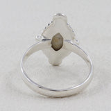 925 Sterling Silver Thulite Gemstone Ring