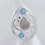 Labradorite Silver Ring