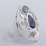 Labradorite Silver Ring