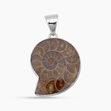 925 Sterling Silver Ammonite Pendants