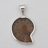925 Sterling Silver Ammonite Pendants