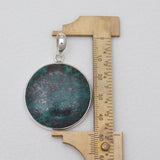 Chrysocolla Gemstone Silver Pendants