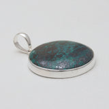 Chrysocolla Gemstone Silver Pendants
