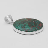 Chrysocolla Gemstone Silver Pendants