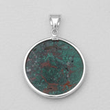 Chrysocolla Gemstone Silver Pendants