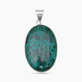 Chrysocolla Gemstone Silver Pendants