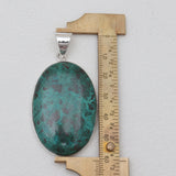Chrysocolla Gemstone Silver Pendants