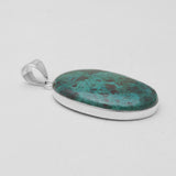 Chrysocolla Gemstone Silver Pendants