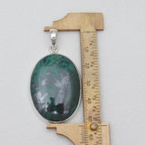 Chrysocolla Gemstone Silver Pendants