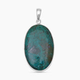 Chrysocolla Gemstone Silver Pendants