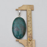 Chrysocolla Gemstone Silver Pendants