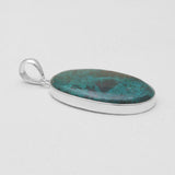 Chrysocolla Gemstone Silver Pendants