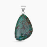 Chrysocolla Gemstone Silver Pendants
