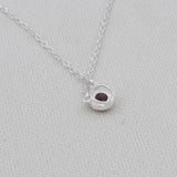 Amethyst Silver Minimalist Necklace