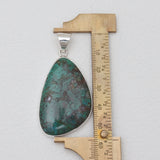 Chrysocolla Gemstone Silver Pendants