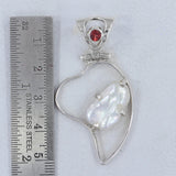 Raw Amethyst Gemstone Solid Silver Pendant