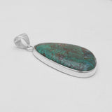 Chrysocolla Gemstone Silver Pendants