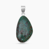 Chrysocolla Gemstone Silver Pendants