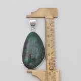 Chrysocolla Gemstone Silver Pendants