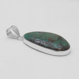 Chrysocolla Gemstone Silver Pendants
