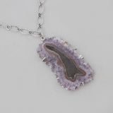 Amethyst Slice Necklace