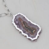 Amethyst Slice Necklace