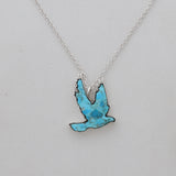 Turquoise Blue Silver Necklace