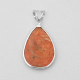 925 Sterling Silver Sponge Coral Pendants