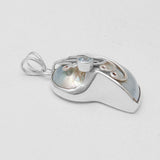 Ammonite Shell Silver Pendants