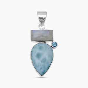 Rainbow Moonstone Silver Pendants