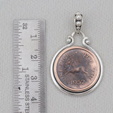 925 Sterling Silver Coin Pendant