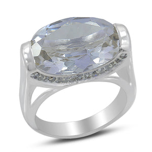 Crystal Quartz Sterling Silver Ring