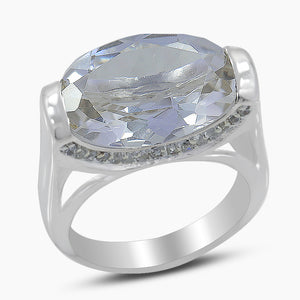 Crystal Quartz Sterling Silver Rings