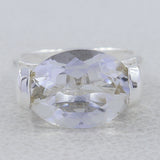 Gorgeous Crystal Quartz Sterling Silver Ring