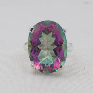 925 Sterling Silver Mystic Quartz Ring