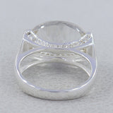 Gorgeous Crystal Quartz Sterling Silver Ring