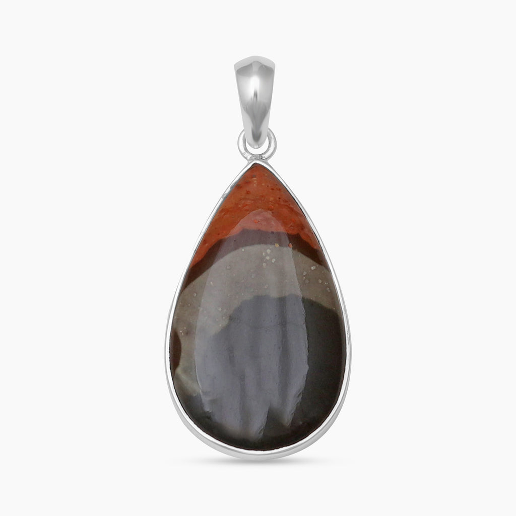 Polychrome Jasper Silver Pendants
