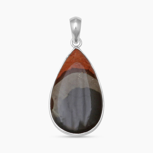 Polychrome Jasper Silver Pendants