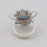 Aquamarine Silver Rings