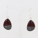 Natural Hematite Silver Earrings