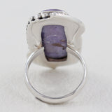 Natural Charoite Gemstone 925 Sterling Silver Ring