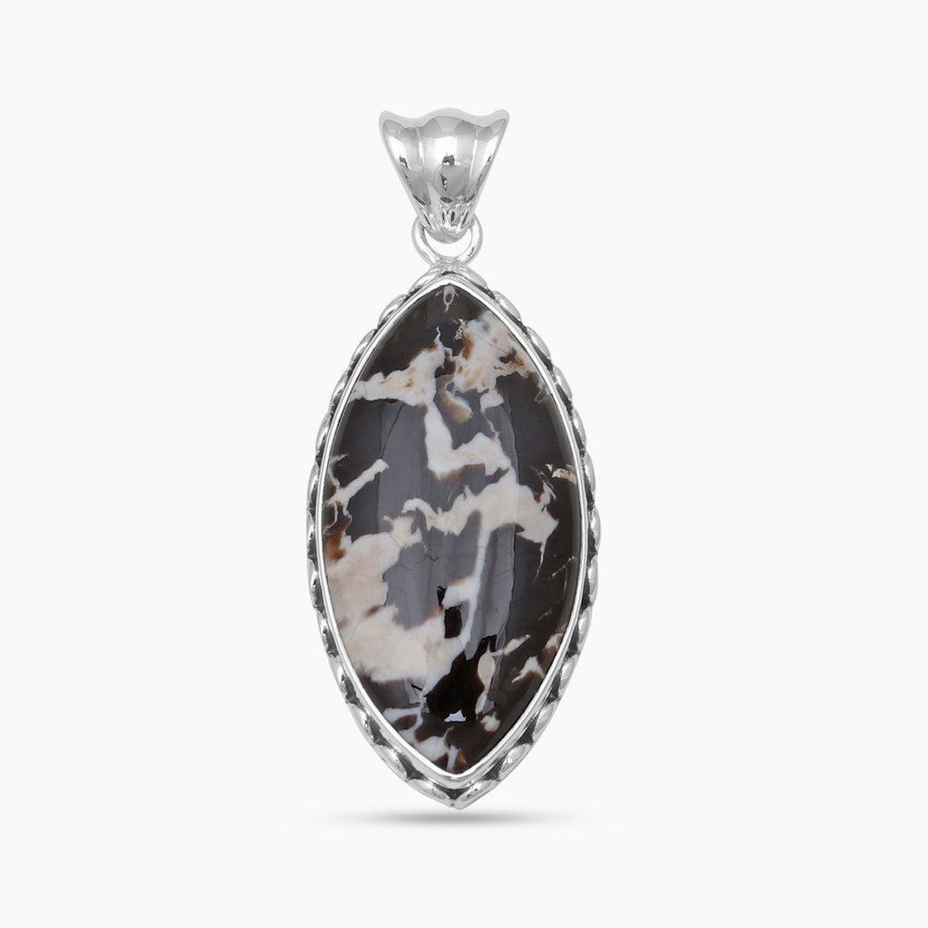 Peanut Wood Jasper Silver Pendants