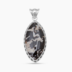Peanut Wood Jasper Silver Pendants