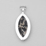 Peanut Wood Jasper Silver Pendants