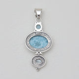 925 Silver Blue Larimar Pendants