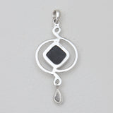 925 Silver Black Onyx Pendants