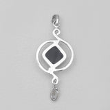925 Silver Black Onyx Pendants