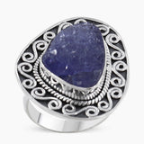 Aquamarine Silver Rings