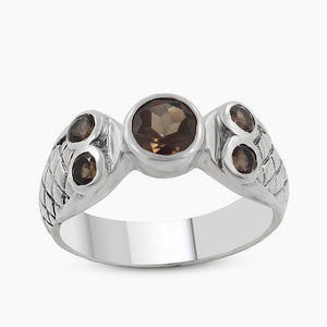 Blue Topaz Silver Rings