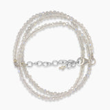 Rainbow Moonstone 3mm Beads Necklaces